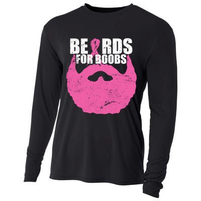 Beards For Boobs Breast Cancer Cooling Performance Long Sleeve Crew