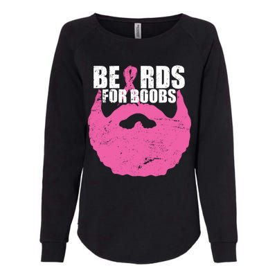 Beards For Boobs Breast Cancer Womens California Wash Sweatshirt