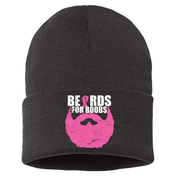 Beards For Boobs Breast Cancer Sustainable Knit Beanie