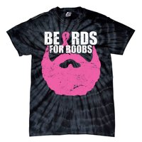 Beards For Boobs Breast Cancer Tie-Dye T-Shirt