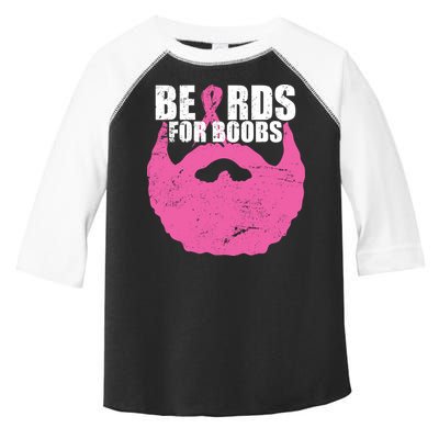 Beards For Boobs Breast Cancer Toddler Fine Jersey T-Shirt