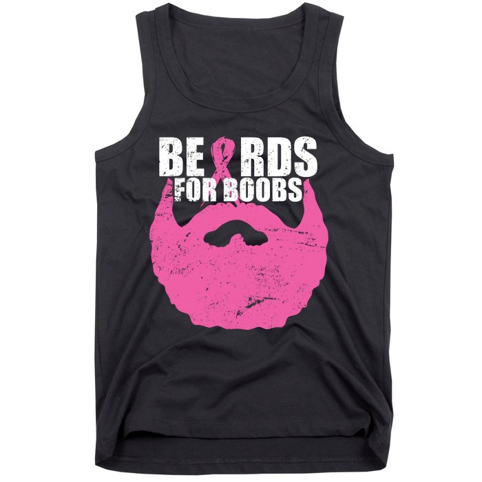 Beards For Boobs Breast Cancer Tank Top