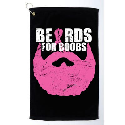 Beards For Boobs Breast Cancer Golf Towel