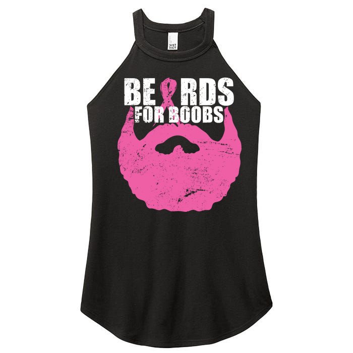 Beards For Boobs Breast Cancer Women's Perfect Tri Rocker Tank