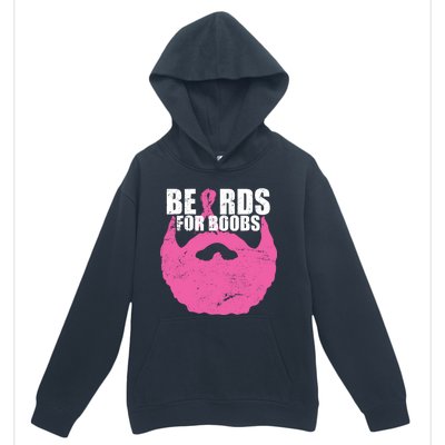 Beards For Boobs Breast Cancer Urban Pullover Hoodie