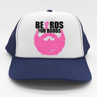 Beards For Boobs Breast Cancer Trucker Hat