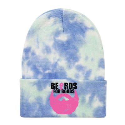 Beards For Boobs Breast Cancer Tie Dye 12in Knit Beanie