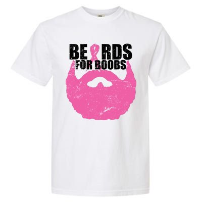 Beards For Boobs Breast Cancer Garment-Dyed Heavyweight T-Shirt