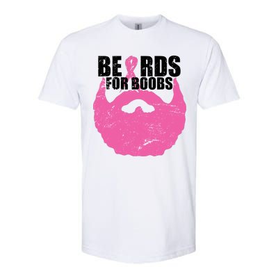 Beards For Boobs Breast Cancer Softstyle CVC T-Shirt