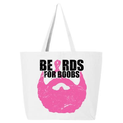 Beards For Boobs Breast Cancer 25L Jumbo Tote