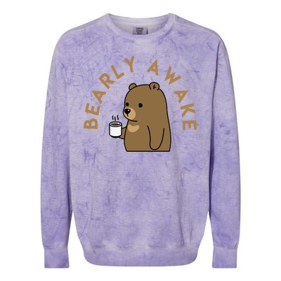 Bearly Awake Colorblast Crewneck Sweatshirt