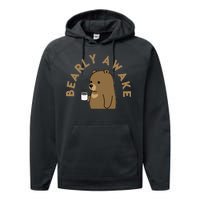 Bearly Awake Performance Fleece Hoodie