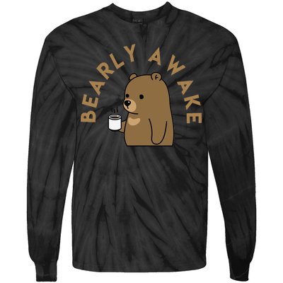 Bearly Awake Tie-Dye Long Sleeve Shirt