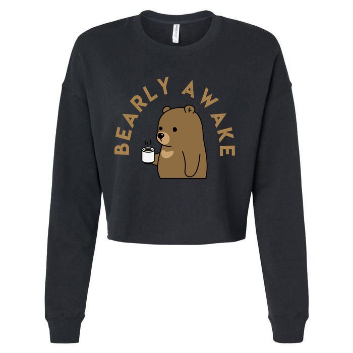 Bearly Awake Cropped Pullover Crew