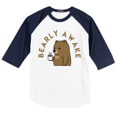 Bearly Awake Baseball Sleeve Shirt