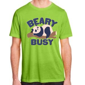 Beary Busy Cute Lazy Panda Adult ChromaSoft Performance T-Shirt