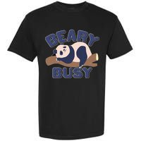 Beary Busy Cute Lazy Panda Garment-Dyed Heavyweight T-Shirt