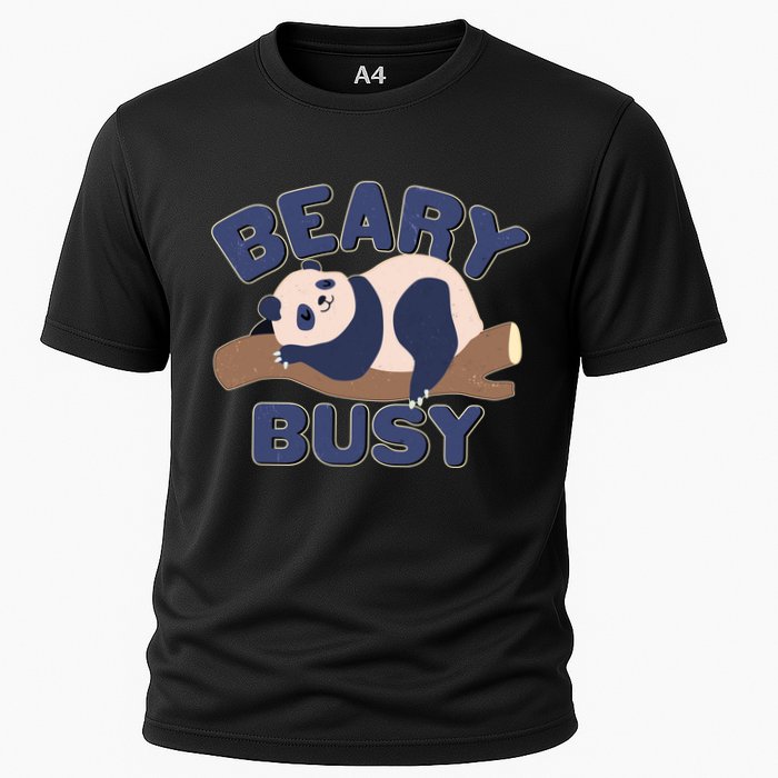 Beary Busy Cute Lazy Panda Performance Shirt