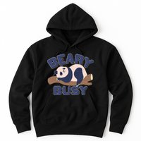 Beary Busy Cute Lazy Panda Hoodie