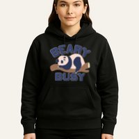 Beary Busy Cute Lazy Panda Hoodie