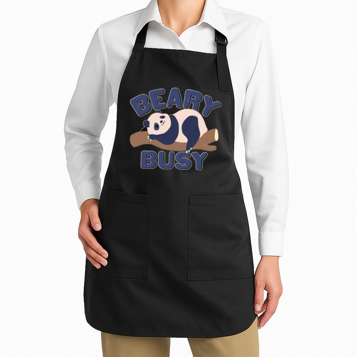 Beary Busy Cute Lazy Panda Apron