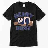 Beary Busy Cute Lazy Panda Tall T-Shirt