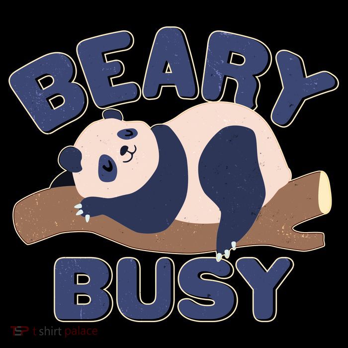 Beary Busy Cute Lazy Panda Bucket Hat