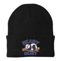 Beary Busy Cute Lazy Panda Beanie