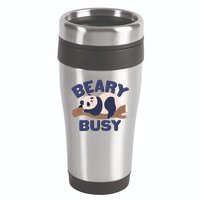 Beary Busy Cute Lazy Panda 16oz Travel Tumbler