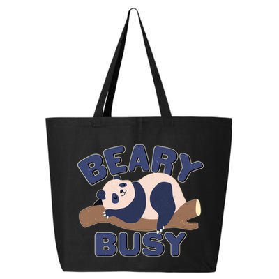 Beary Busy Cute Lazy Panda 25L Jumbo Tote