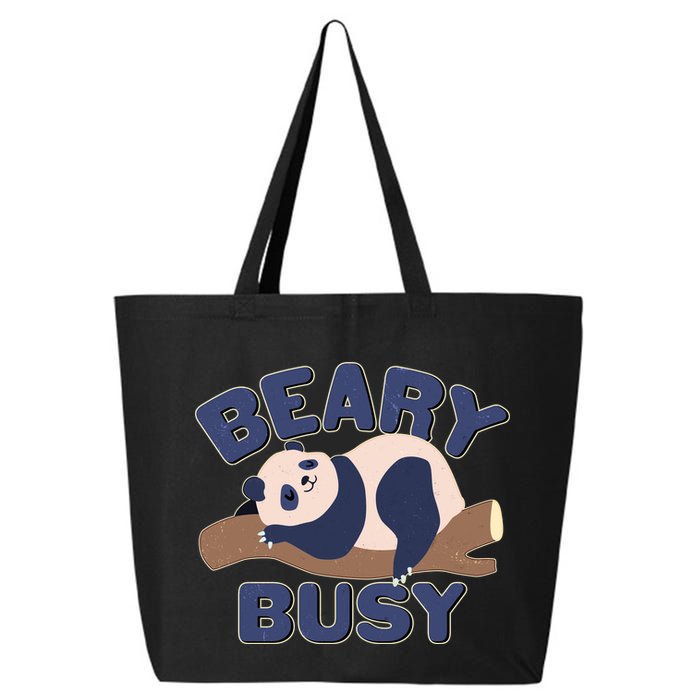Beary Busy Cute Lazy Panda 25L Jumbo Tote
