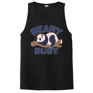 Beary Busy Cute Lazy Panda PosiCharge Competitor Tank