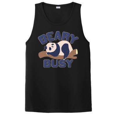 Beary Busy Cute Lazy Panda PosiCharge Competitor Tank