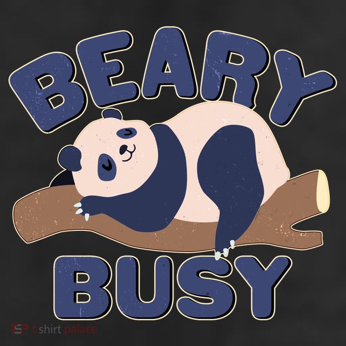 Beary Busy Cute Lazy Panda Trucker Hat