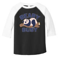Beary Busy Cute Lazy Panda Toddler Fine Jersey T-Shirt