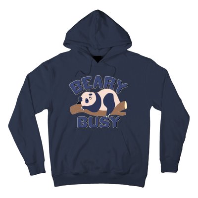 Beary Busy Cute Lazy Panda Hoodie