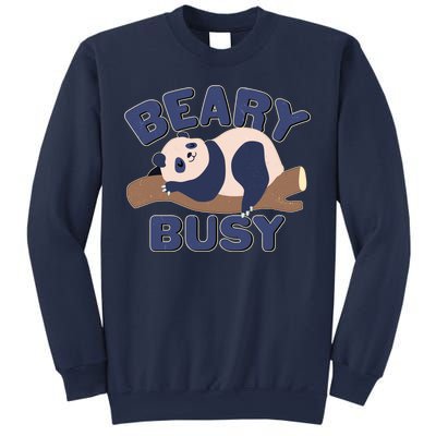 Beary Busy Cute Lazy Panda Sweatshirt