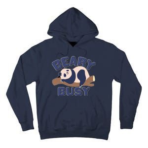 Beary Busy Cute Lazy Panda Tall Hoodie