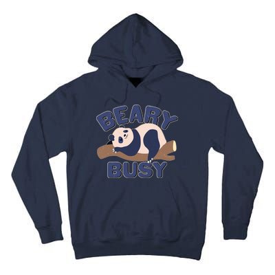 Beary Busy Cute Lazy Panda Tall Hoodie