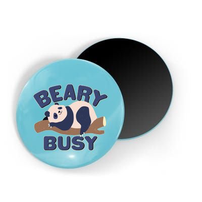 Beary Busy Cute Lazy Panda Magnet
