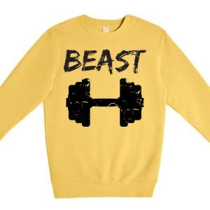 Beast Gym Logo Premium Crewneck Sweatshirt