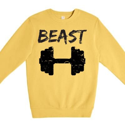 Beast Gym Logo Premium Crewneck Sweatshirt