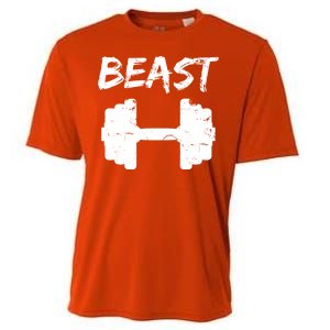 Beast Gym Logo Cooling Performance Crew T-Shirt