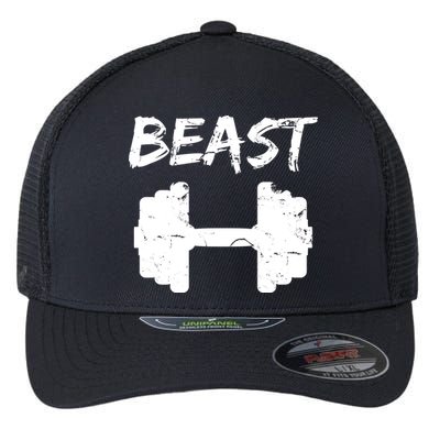 Beast Gym Logo Flexfit Unipanel Trucker Cap