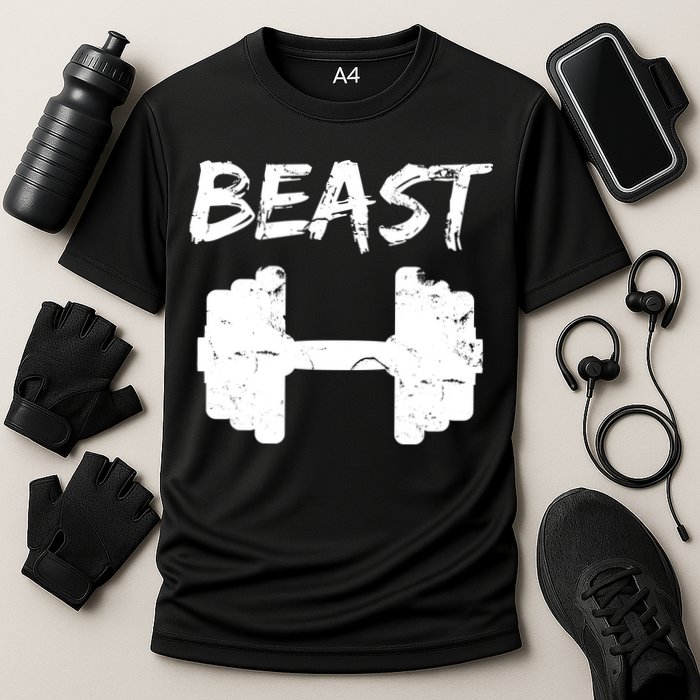 Beast Gym Logo Cooling Performance Crew T-Shirt