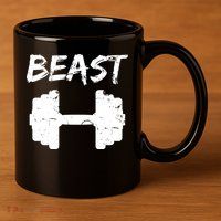 Beast Gym Logo 11oz C Handle Ceramic Mug