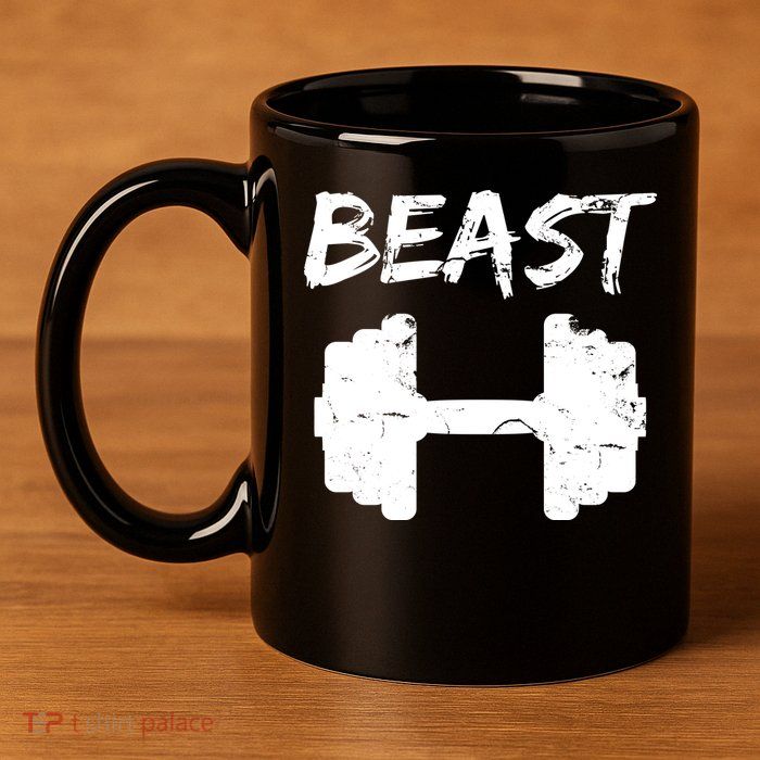 Beast Gym Logo 11oz C Handle Ceramic Mug