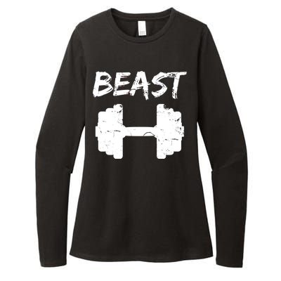 Beast Gym Logo Womens CVC Long Sleeve Shirt