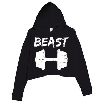 Beast Gym Logo Crop Fleece Hoodie