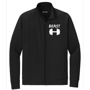 Beast Gym Logo Stretch Full-Zip Cadet Jacket